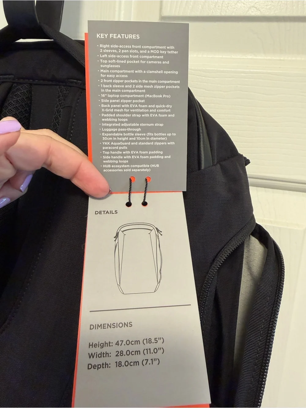 Alpaka Traverse Travel Backpack 30L  Black Axoflux 400D Ripstop Nylon